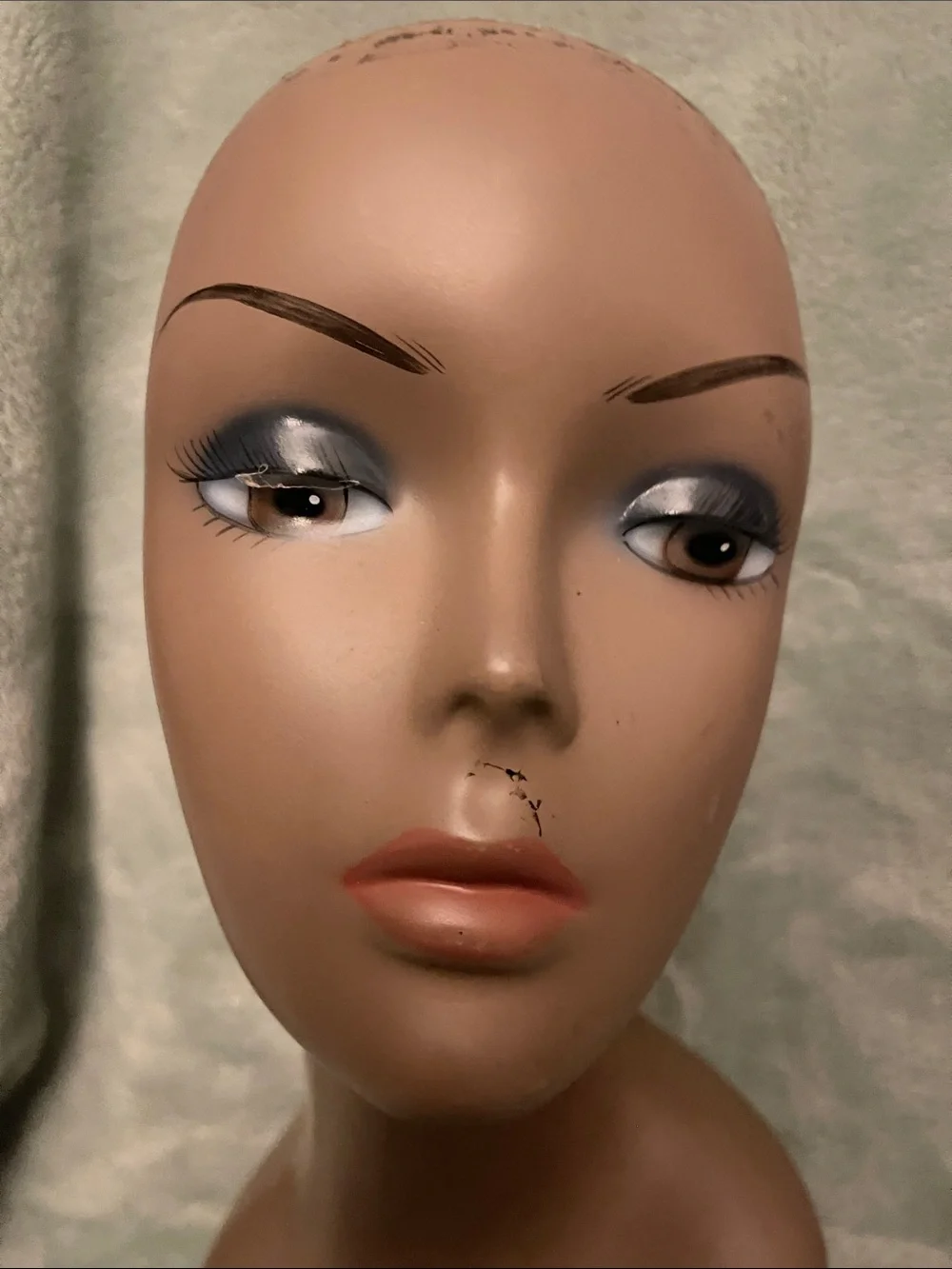 Mannequin Display Head for Women Hair Styling - Brown